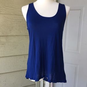NWOT E&M Blue Tank Top Size S